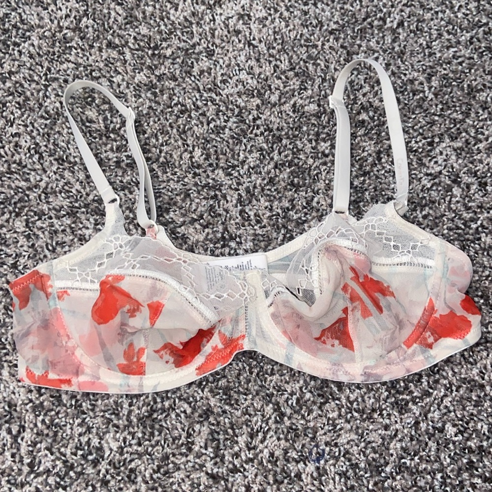 Mesh underwire bra